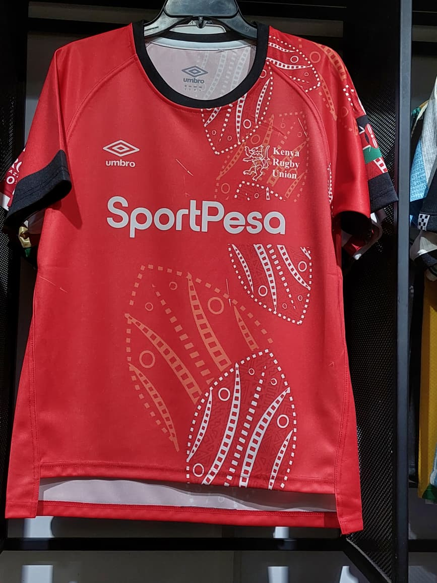Kenya Rugby Jersey - Sportpesa Red Jersey Lounge Kenya