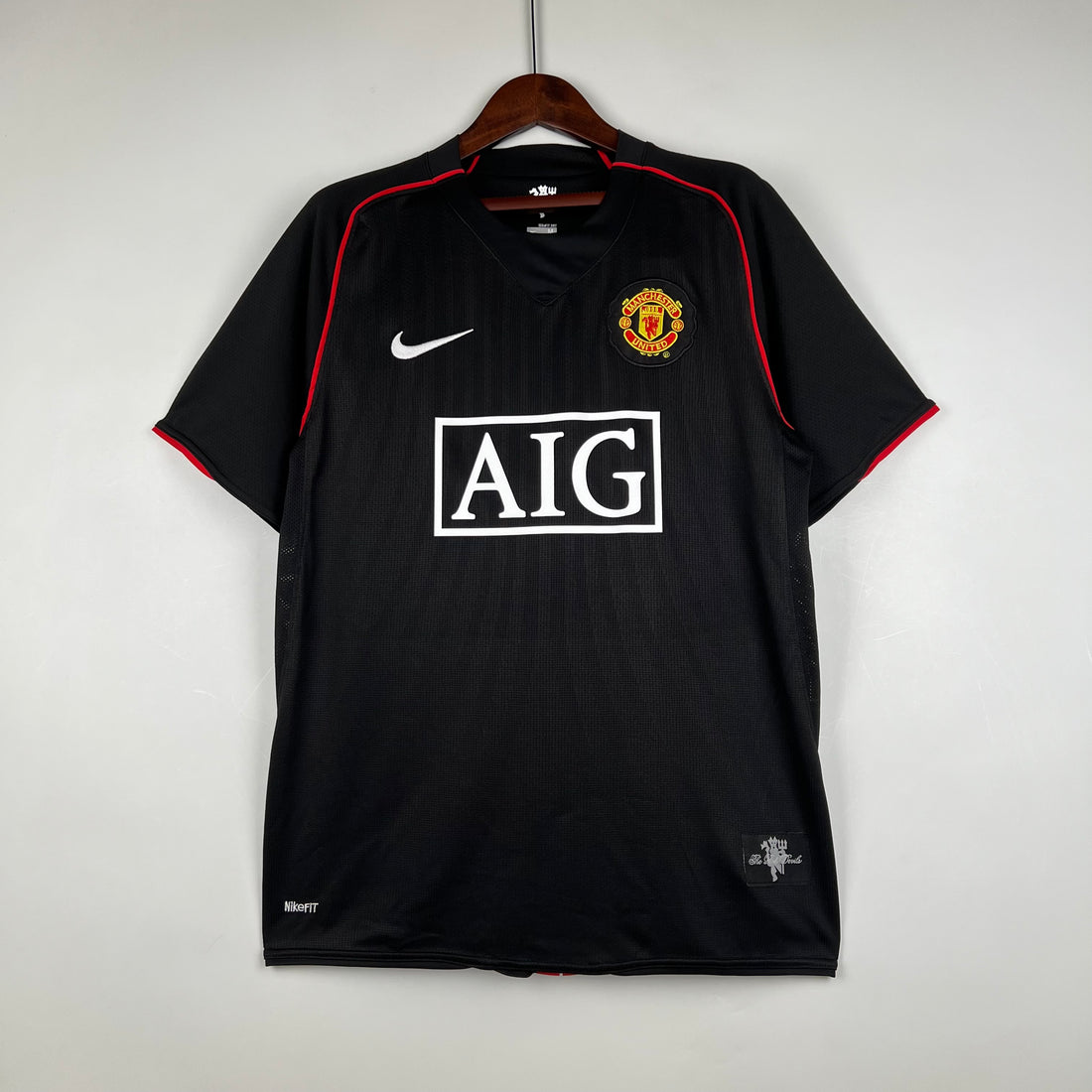Manchester United Away AIG 07/08 Vintage Jersey front