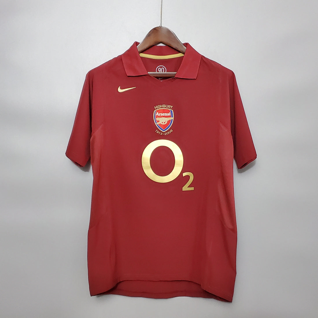 Arsenal Maroon Home 05/06 Vintage Jersey front