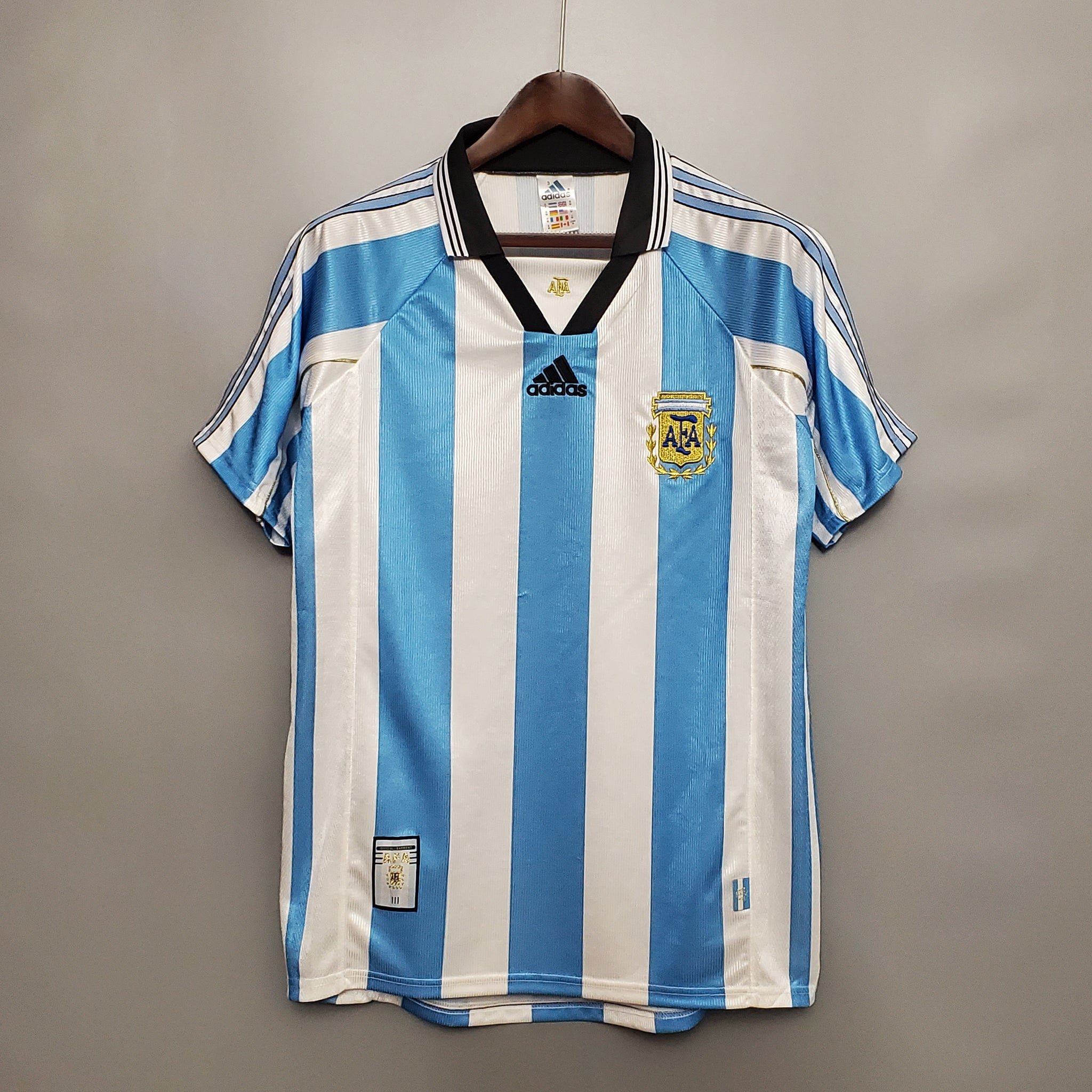 Argentina Home 1998 World Cup Jersey
