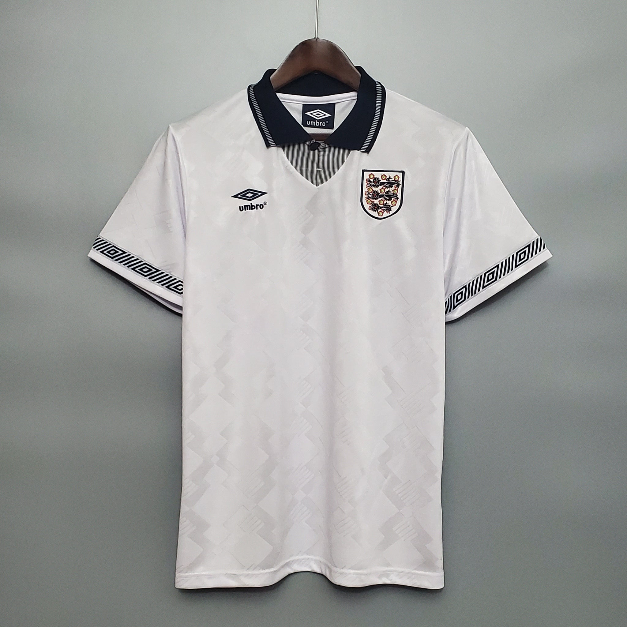 England Home 1990 Vintage Jersey front