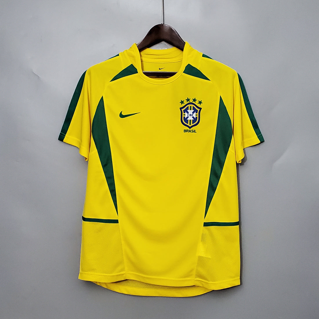 Brazil Home 2002 World Cup Jersey front