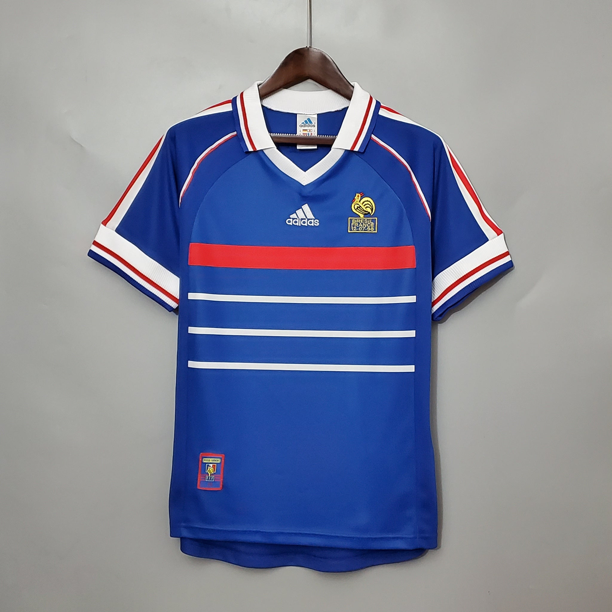 France Home 1998 Vintage Jersey front