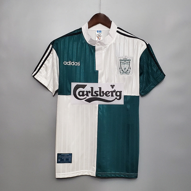 Liverpool Away "Carlsberg" 95/96 Vintage Jersey front