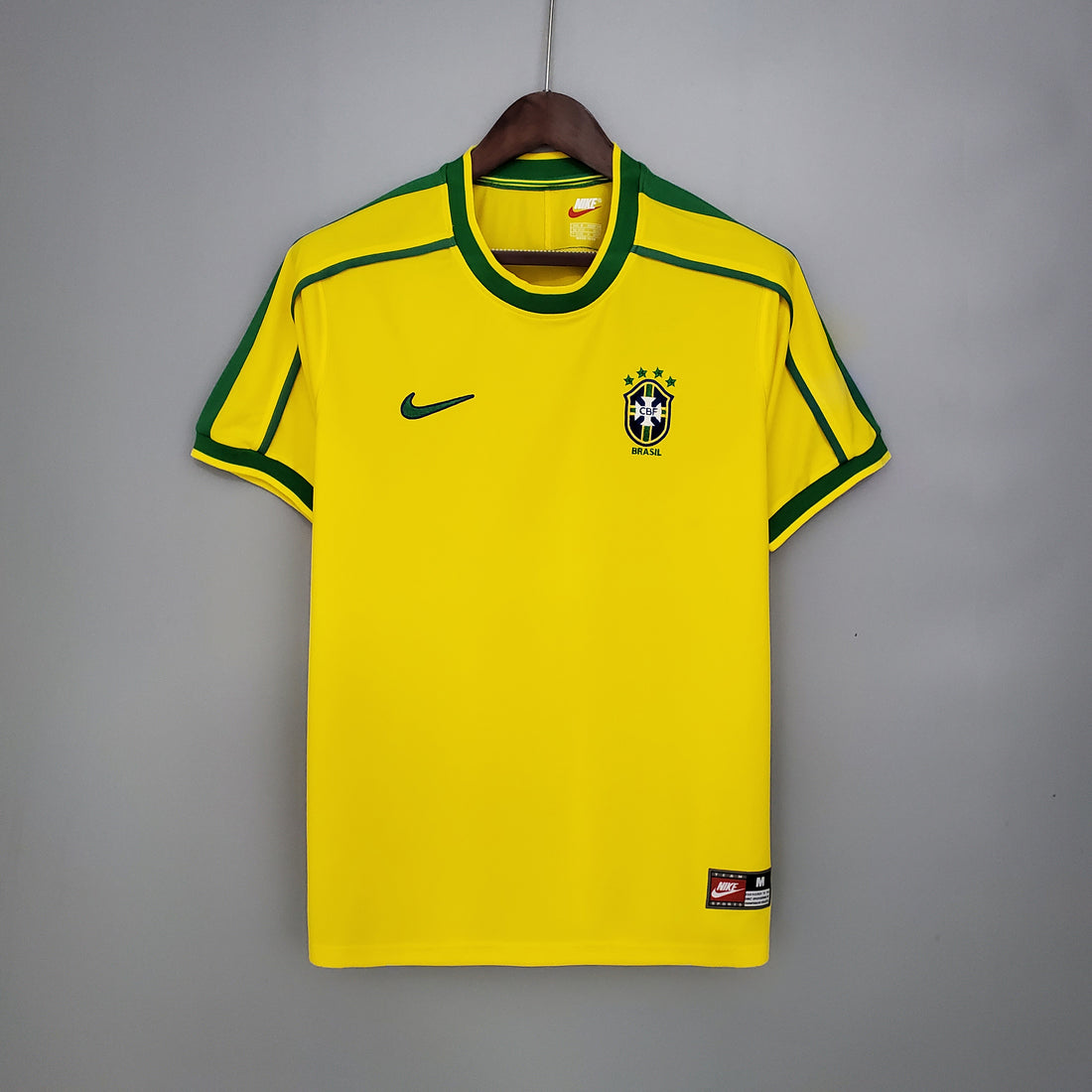 Brazil Home 1998 World Cup Jersey front