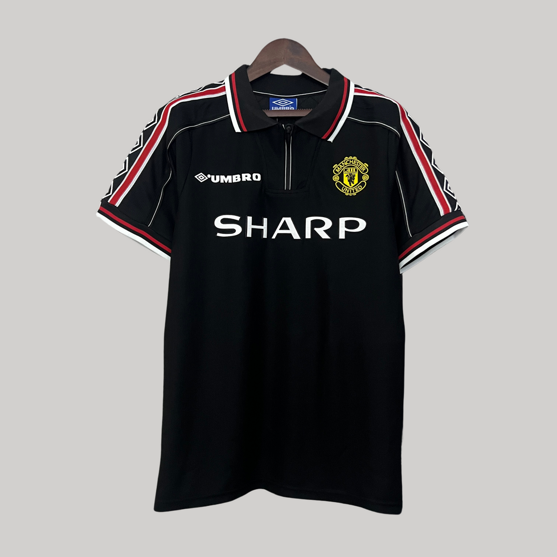 Manchester United BLACK Sharp 98/99 Vintage Jersey